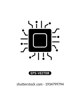 Circuit icon vector illustration logo template for many purpose. Isolated on white background.