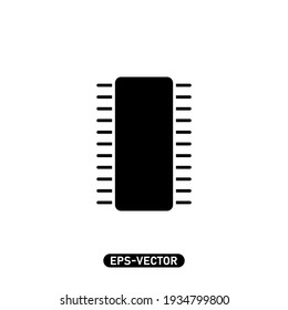 Circuit Icon Vektorgrafik Logo Vorlage für viele Zwecke. Einzeln auf weißem Hintergrund.