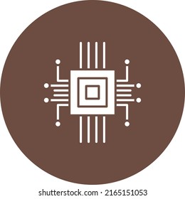 Circuit icon vector image. Can also be used for Artificial Intelligence. Suitable for mobile apps, web apps and print media.
