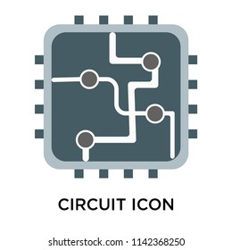Circuit icon vector isolated on white background for your web and mobile app design, Circuit logo concept