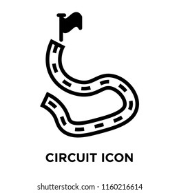 Circuit icon vector isolated on white background, Circuit transparent sign , linear symbol and stroke design elements in outline style