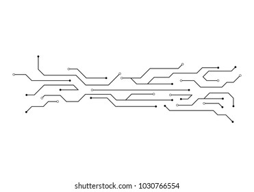 Black Circuit Line On White Background Stock Vector (Royalty Free ...