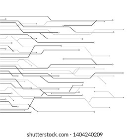 Circuit illustration design technology vector.