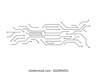 Circuit illustration design vector