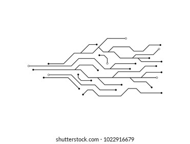 Circuit illustration design vector