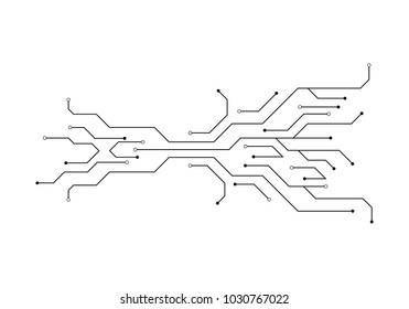 Circuit illustration design vector
