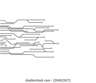 Circuit illustration design vector