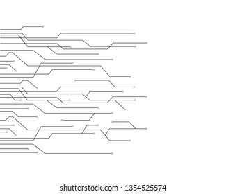 Circuit illustration design vector