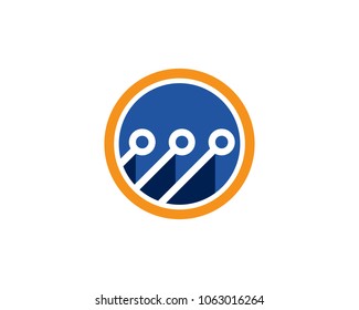 Circuit illustration design vector symbol logo technology