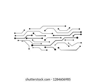 Circuit illustration design vector symbol logo technology