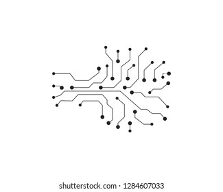 Circuit illustration design vector symbol logo technology