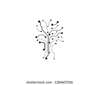 Circuit illustration design vector symbol logo technology