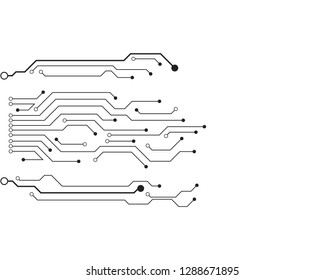 Circuit illustration design vector symbol logo technology