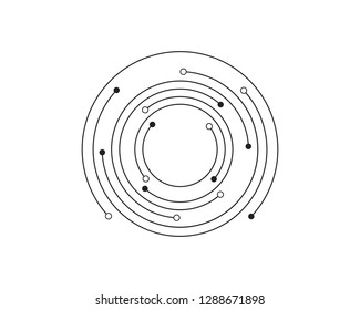 Circuit illustration design vector symbol logo technology