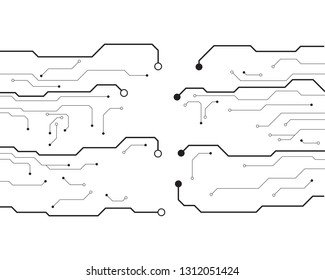 Circuit illustration design vector symbol logo technology