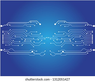 Circuit illustration design vector symbol logo technology