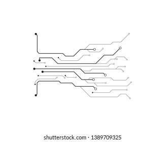 Circuit illustration design vector symbol logo technology