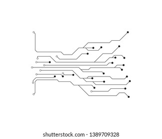 Circuit illustration design vector symbol logo technology