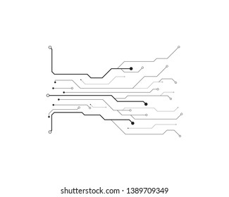 Circuit illustration design vector symbol logo technology