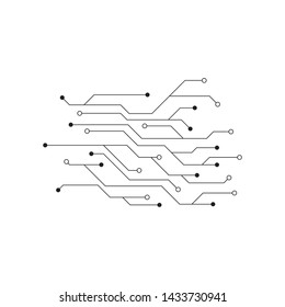 Circuit illustration design vector symbol logo technology