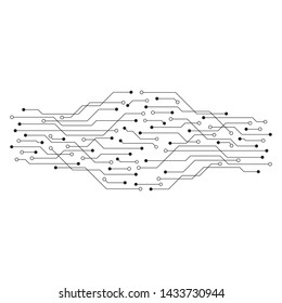 Circuit illustration design vector symbol logo technology