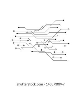 Circuit illustration design vector symbol logo technology