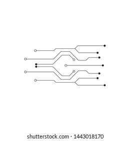 Circuit illustration design vector symbol logo technology
