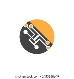 Circuit illustration design vector symbol logo technology