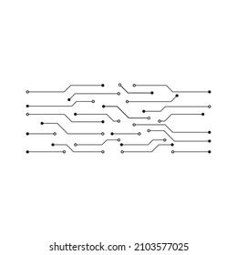 Tecnología de logotipo de símbolos vectoriales de diseño de ilustración de circuito