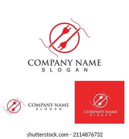Tecnología de logotipo de símbolos vectoriales de diseño de ilustración de circuito