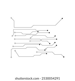 Circuit illustration design vector symbol logo technology