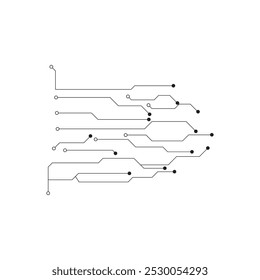 Circuit illustration design vector symbol logo technology