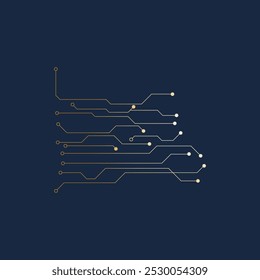 Circuit illustration design vector symbol logo technology