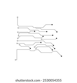 Circuit illustration design vector symbol logo technology