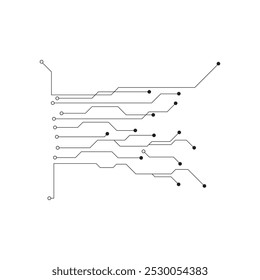 Circuit illustration design vector symbol logo technology
