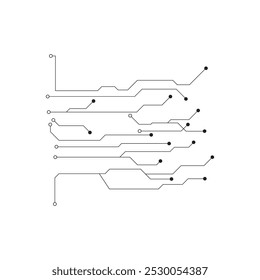 Circuit illustration design vector symbol logo technology