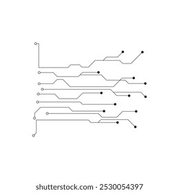 Tecnología de logotipo de símbolo de Vector de diseño de ilustración de circuito