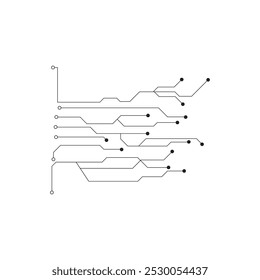 Circuit illustration design vector symbol logo technology