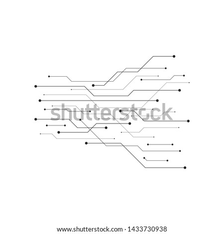 Circuit illustration design vector symbol logo technology