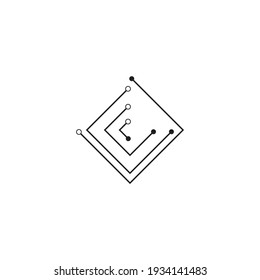 Circuit illustration design vector,  technology symbol