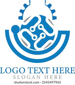 Circuit illustration technology logo amazing creative design template symbol vector.