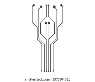 Circuit illustration vector design