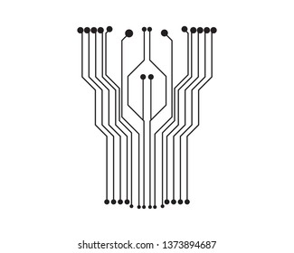 Circuit illustration vector design