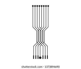 Circuit illustration vector design