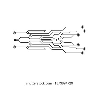 Circuit illustration vector design