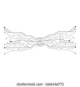 circuit illustration vector icon template