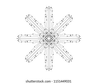 circuit illustration vector template