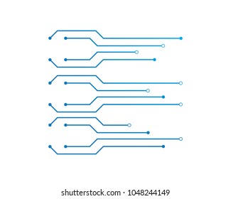 circuit ilustration vector template