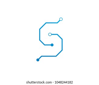 circuit ilustration vector template