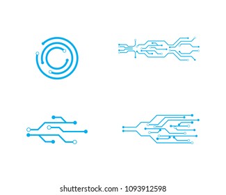 circuit ilustration vector template